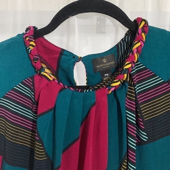 Beautiful sleeveless top, size PM. Worthington - Picture 2 of 5